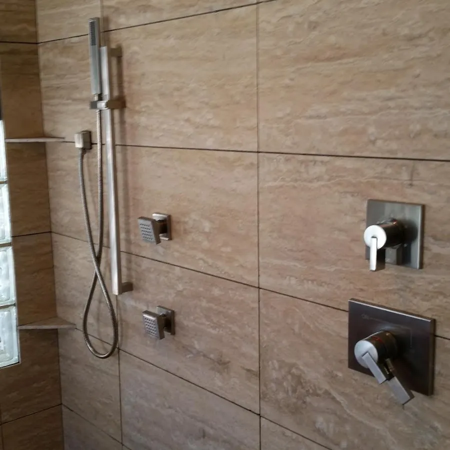 Shower fixture installation for Water Heater Replacement in St. Thomas